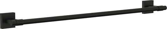 Franklin Brass Maxted (1-Pack) 24" Towel Rack for Bathroom, Matte Black Towel Bar for Bathroom Wall Towel Holder Rod Wall Mounted Bathroom Accessories MAX24-FB