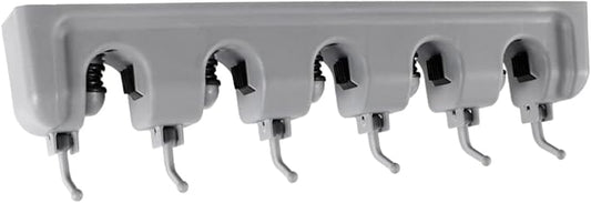 Garneck Ball Slots Hooks Mop Broom Holder Wall Mount Storage Rack Broom Rack for Garage Kitchen Cleaning Tools