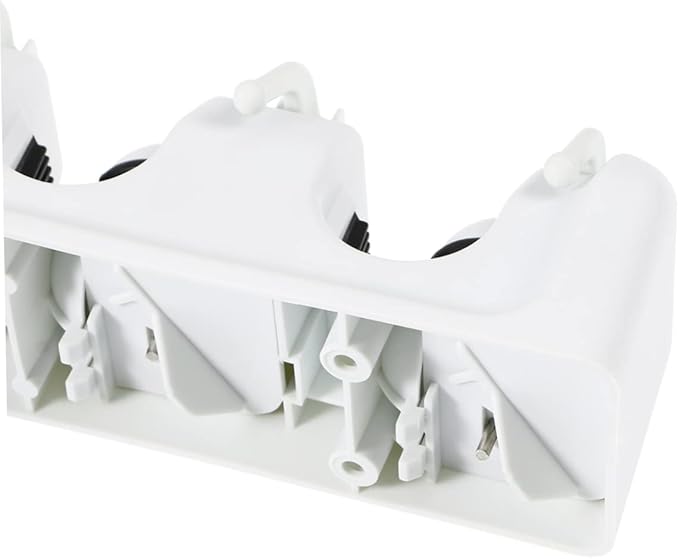 Cabilock Garage Wall Mount Broom Holder Ball Slots Hooks Mop Rack Umbrella Clip Storage Rack for Garden Tools