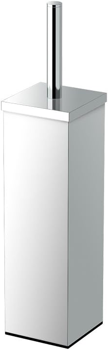 Gatco 1488 Elegant Square Toilet Brush Holder, Chrome