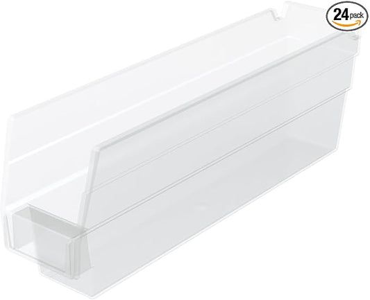 Shelf Bin [Set of 24] Color: Clear