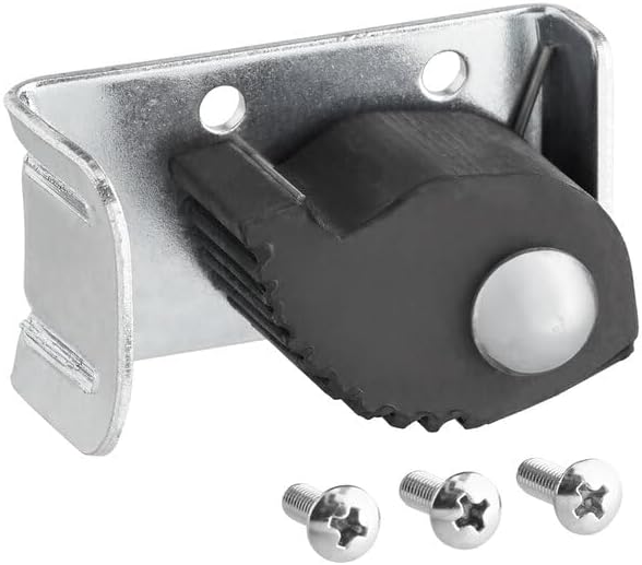 Spring-Loaded Replacement Holder Assembly for Mop and Broom Racks, Black, 2.5 x 1 x 2 Inch