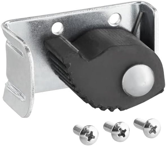 Spring-Loaded Replacement Holder Assembly for Mop and Broom Racks, Black, 2.5 x 1 x 2 Inch