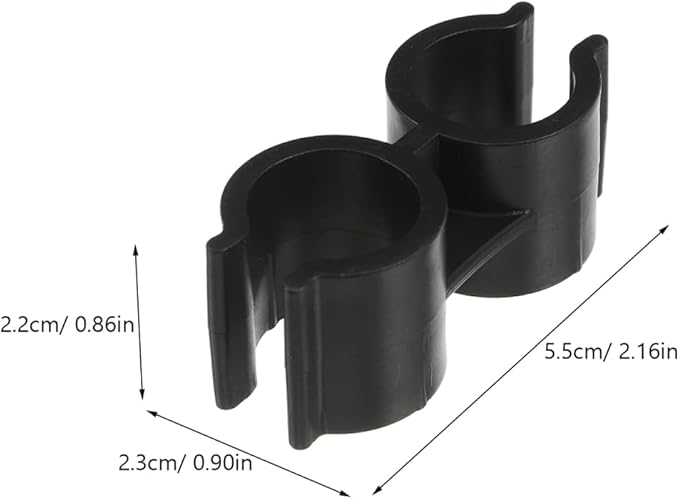 Garneck 4pcs Dustpan Broom Connection Buckle Plastic Connectors for Easy Attachment Fits 1 8-2Cm Diameter for Home Use