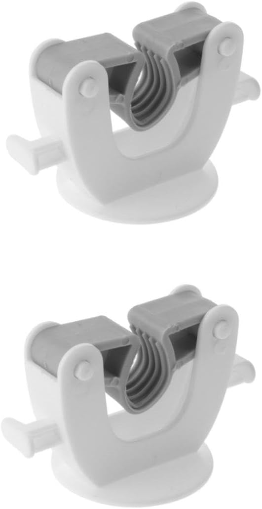 4pcs Self-Adhesive Mop and Broom Holder Wall Mounted Storage Organizer for Bathroom and Kitchen High Durability No Drilling Required Easy Install