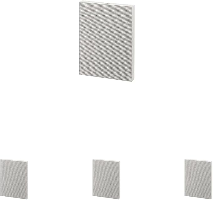 Fellowes AeraMax 290/300/DX95 Purifiers True HEPA Air Filter, 16.3" x 12.6" x 1.2", White, 9287201 (Pack of 4)
