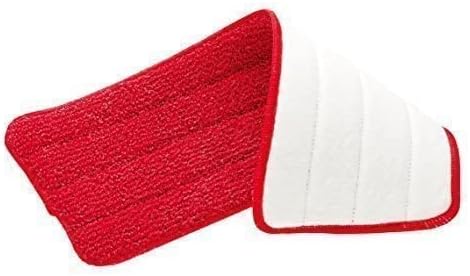 Rubbermaid Reveal Spray Mop Replacement Head, Red, Reusable Wet Mop Microfiber Pad for Floor Cleaning in Kitchen/Bathroom/Kitchen/School
