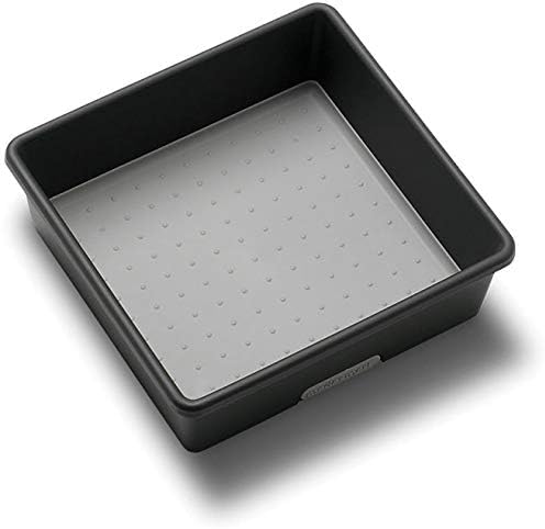 madesmart Small Storage Bin, Multipurpose Organizer for Kitchen, Bathroom & Office, Organizer for Cutlery, Peeling Tools, Spatulas, Non Slip, Soft Grip Lining, Durable, Granite