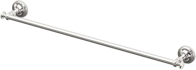 Gatco 4120 Tavern, 24" Towel Bar, Polished Nickel / Wall Mounted Towel Holder for Bathroom