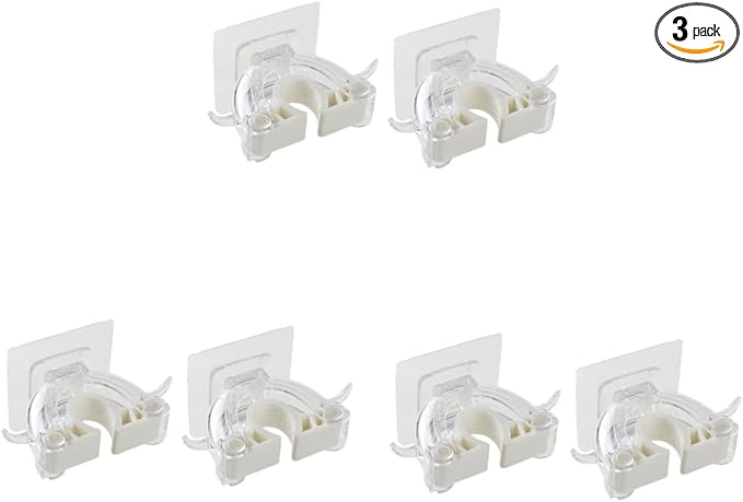 Garneck 6pcs Bathroom Wall Organizer Mop Holder Hook Broom Mop Organizer Bono Seamless Hook Home Kitchen