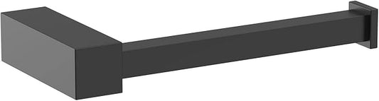 Amerock BH36081MB | Matte Black Single Post Toilet Paper Holder | 5-7/8 in. (149 mm) Length Toilet Tissue Holder | Monument | Bath Tissue Holder | Bathroom Hardware | Bath Accessories