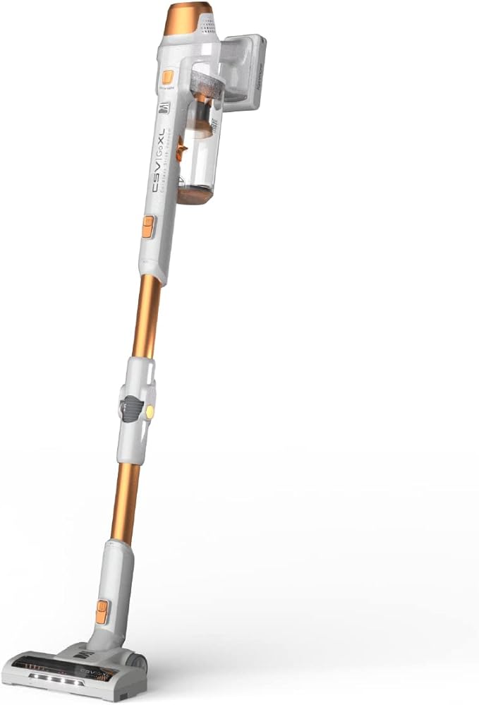Kenmore DS4030.01 CSV Upgrade Cordless Stick Vacuum with EasyReach Wand, HEPA Filter & LED Headlight, Converts to Lightweight Handheld for Hardwood Floors, Carpet & Pet Hair, Orange