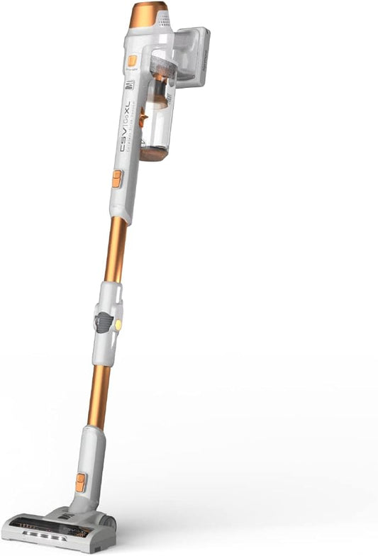 Kenmore DS4030.01 CSV Upgrade Cordless Stick Vacuum with EasyReach Wand, HEPA Filter & LED Headlight, Converts to Lightweight Handheld for Hardwood Floors, Carpet & Pet Hair, Orange