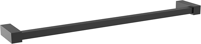 Amerock BH36083MB | Matte Black Towel Bar | 18 in (457 mm) Towel Rack | Monument | Bathroom Towel Holder | Bathroom Hardware | Bath Accessories