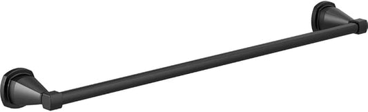 DELTA FAUCET Rubber Limited 77624-BL Stryke 24-in Wall Mount Towel Bar Bath Hardware Accessory in Matte Black