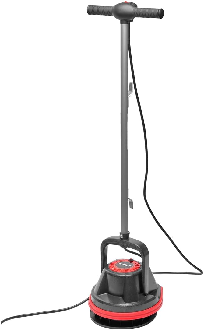 XtremepowerUS 10" Heavy Duty Commercial Pad Polisher Orbiter Hard Floor Buff Cleaner Machine, Wide Cleaning Path Floor Cleaning, 39ft Cord