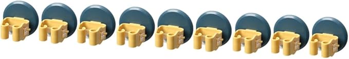DOITOOL 9pcs Mop and Broom Holder Wall-mounted - Clips Cup Clamp for Efficient Storage Kitchen Bathroom and Garage Easy Installation No Drilling Required