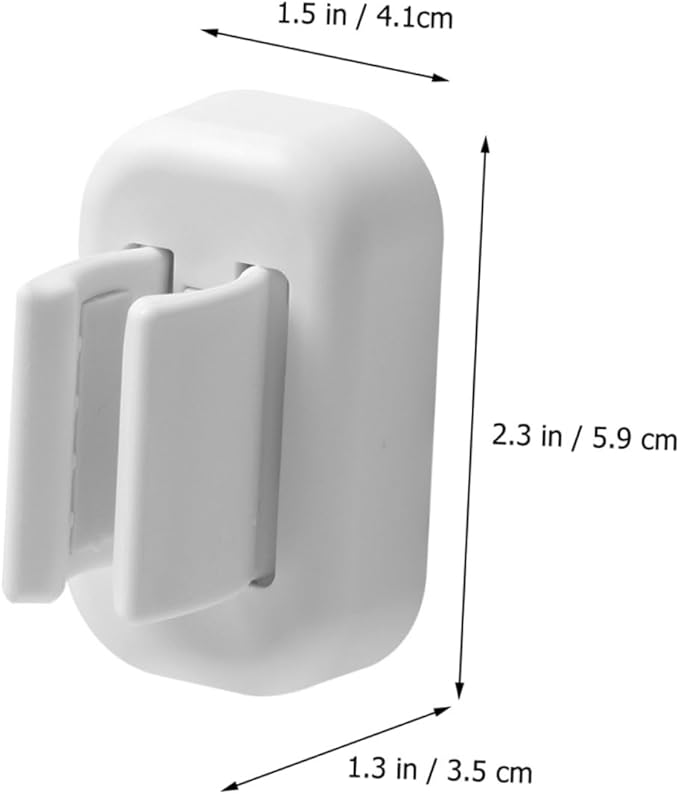 PRETYZOOM Mop Broom Holder Wall Mounted Adhesive Wall Broom Mop Holder Strong Fixing