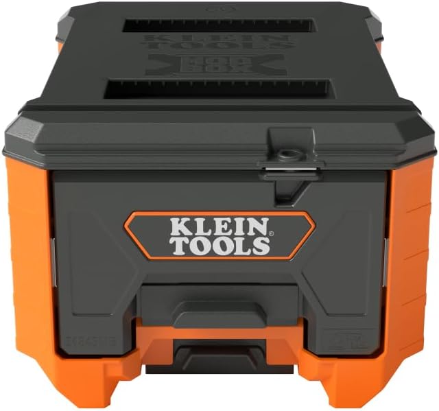 Klein Tools 54843MB MODbox Compact Single Drawer Box, Half Width, Tool Storage Drawer with Ball Bearing Slides, Dividers Included, PVC Foam Mat