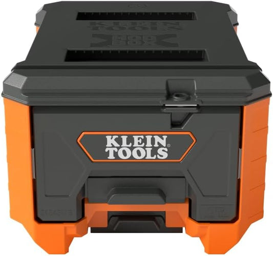 Klein Tools 54843MB MODbox Compact Single Drawer Box, Half Width, Tool Storage Drawer with Ball Bearing Slides, Dividers Included, PVC Foam Mat