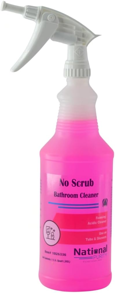 No Scrub Bathroom Cleaner Spray, Powerful Bathroom Cleaner, 32 oz