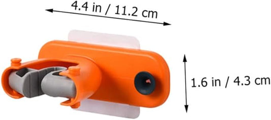 ABOOFAN 4pcs Self-adhesive Mop Broom Holder Wall-mounted Storage Rack Microfiber Fixator No Drilling in Yellow Orange Blue Beige
