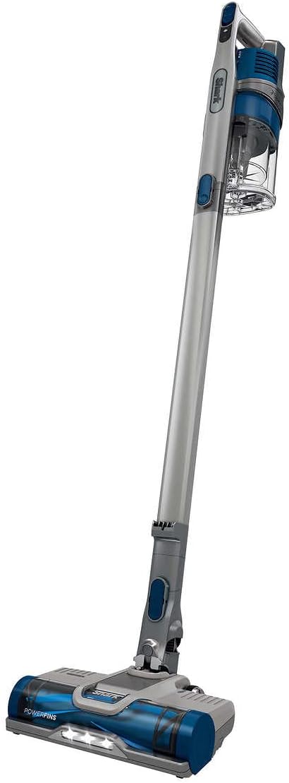 Shark UZ365H Anti-Allergen Pet Plus Cordless Stick Vacuum Self-Cleaning BrushRoll, PowerFins, Crevice Tool, Upholstery Tool, 40min Runtime, Silver/Blue (Renewed)
