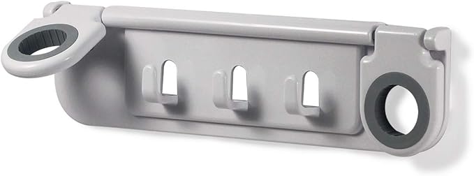 Spectrum Diversified Mop and Broom Holder and Organizer, White