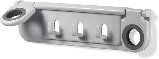 Spectrum Diversified Mop and Broom Holder and Organizer, White