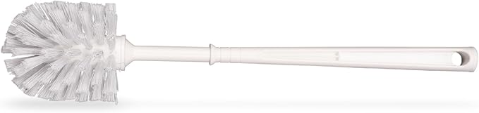 Sparta Flo-Pac Toilet Bowl Brush, 48 Pack for Commercial Restrooms, Heavy Duty Toilet Brush with Plastic Handle for Bathrooms, 11 Inches, White (Pack of 24)