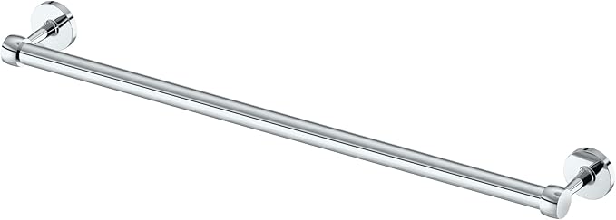 Gatco 5210 Gibson Towel Bar | Retro Modern Wall-Mounted Bathroom Towel Bar | Stylish Decorative Hardware, Heavy Duty Metal, EZ Ancor Mounting | Chrome Finish