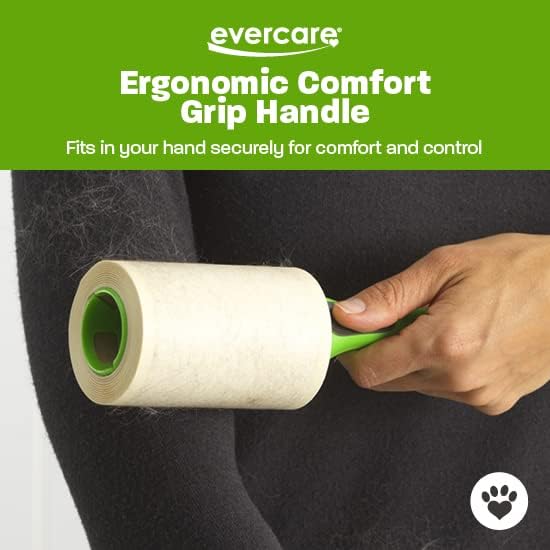 Evercare Ultra Sticky Pet Lint Roller Value Pack with 2 Lint Rollers and 3 Refill Rolls, 60 Sheets Each