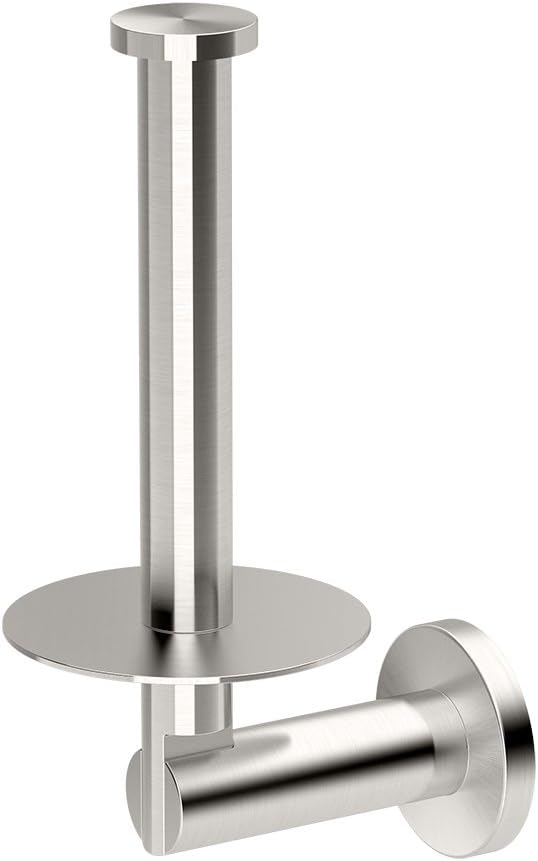 Gatco 4698 Channel Storage Toilet Paper, Satin Nickel