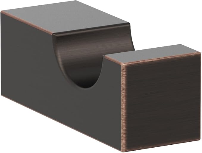 Amerock BH36080ORB | Oil Rubbed Bronze Single Robe Hook | 7/8 in. (22 mm) Length Towel Holder | Monument | Towel Hook for Bathroom | Bathroom Hardware | Bath Accessories