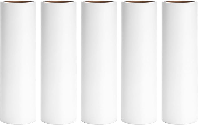 6.3 inch Lint Roller Refills Only for Metkix Bomda Fedicelly Large Lint Rollers for Pet Hair Extra Sticky 60 Sheets per Refill Pack of 5 Rolls 300 Sheets Total