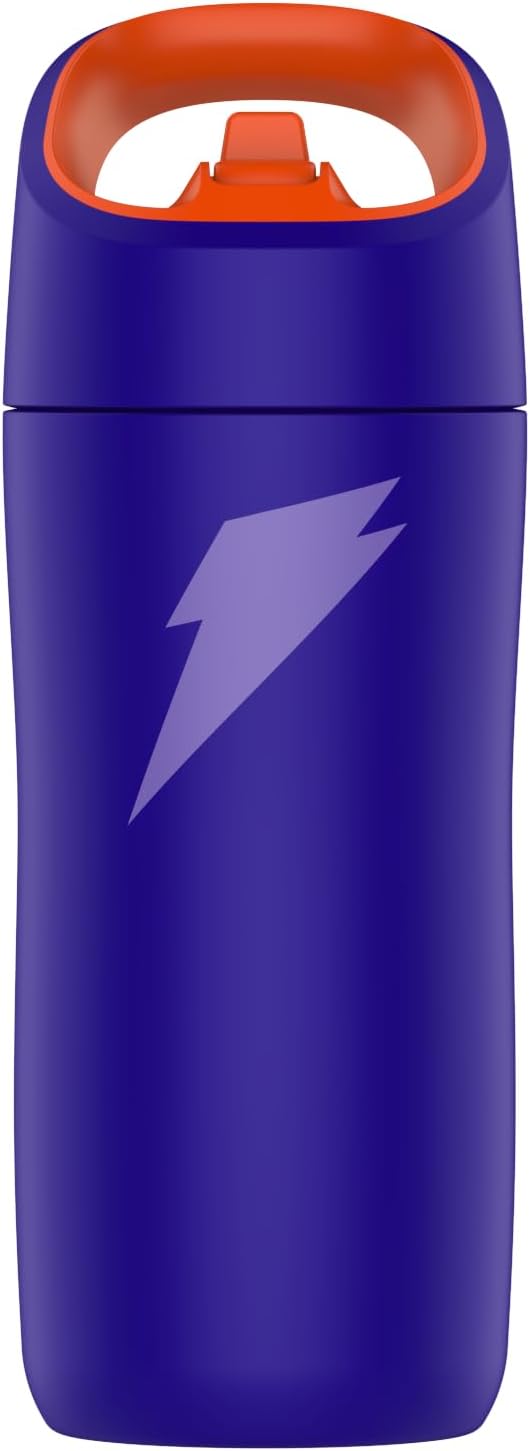 Gatorade Kids' Rookie Metal Water Bottle, 12oz, Stainless Steel Bottle, Double-Wall Insulation, Vacuum Insulated, Thermo Mug