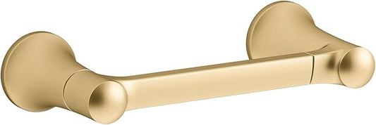 Kohler K-21954 Tempered Wall Mounted Pivoting Toilet Paper Holder - Vibrant Brushed Moderne Brass