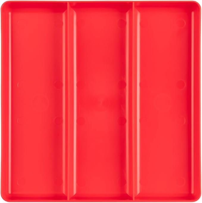 TEKTON 3-Compartment Organizer Tray (Red) | OTD11203 | Made in USA
