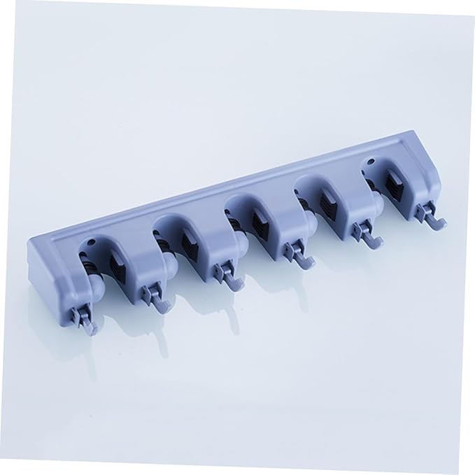 Mobestech Wall-mounted Mop Stand Bathroom Organizers for Holders Hook Wall Storage Organizer Kitchen Mop Broom Holder Over The Door Organizer Wall Mounted Storage Tool Storage Rack Blue