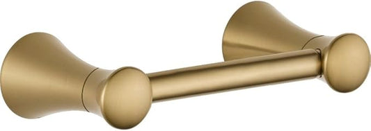 Delta Lahara (1-Pack) Toilet Paper Holder Champagne Bronze Tissue Roll Holder for Bathroom Organization and Storage Pivoting Toilet Tissue Holder Wall Bathroom Accessories 73850-CZ