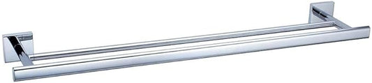 Gatco 4054 Elevate Double Towel Bar, Chrome/Wall Mounted 24 Inch Double Towel Holder Rack for Bathroom