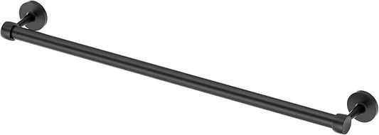 Gatco 5210MX Gibson Towel Bar | Retro Modern Wall-Mounted Bathroom Towel Bar | Stylish Decorative Hardware, Heavy Duty Metal, EZ Ancor Mounting | Matte Black Finish