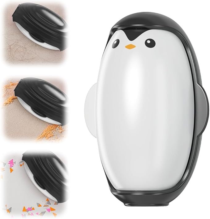Reusable Lint Rollers, Pet Hair Remover for Laundry, Mini Portable Lint Roller Extra Sticky for Furniture, Couch, Carpet, Clothing and Bedding (Black)