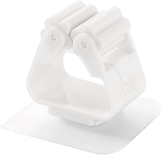 EVTSCAN 3pcs Mop and Broom Holder - Wall Mounted Broom Organizer Laundry Room Home Garden Garage Storage and Organization Rack(White)