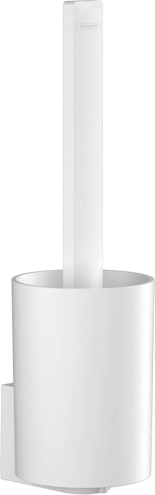 hansgrohe WallStoris Modern Toilet Brush Holder in Matte White, 27927700