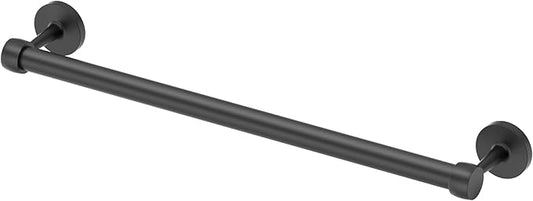 Gatco 5211MX Gibson Towel Bar | Retro Modern Wall-Mounted Bathroom Towel Bar | Stylish Decorative Hardware, Heavy Duty Metal, EZ Ancor Mounting | Matte Black Finish