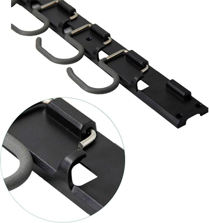 Twinkle Star Garage Tool Organizer Wall Mount, Mop Broom Holder, Wall Holders for Tools, 4 Pack