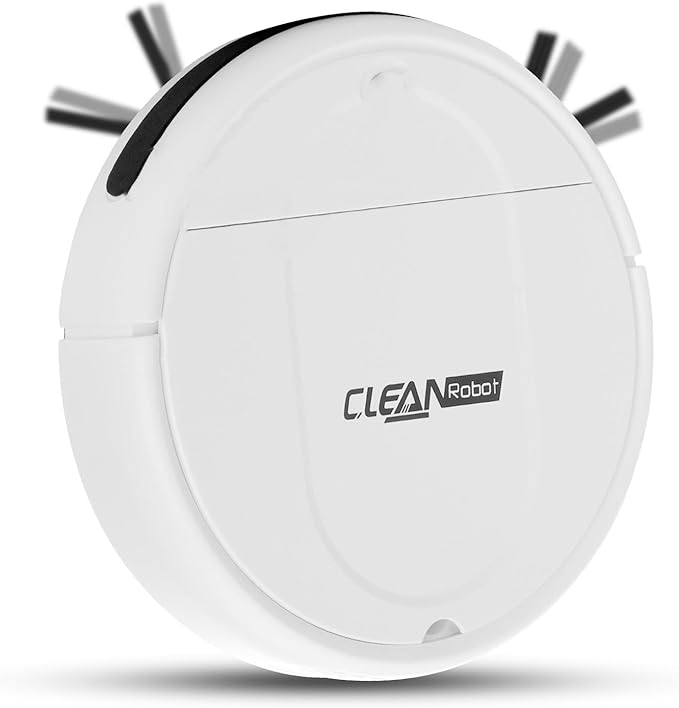 Robot Vacuum and Mop Combo, Robot Vacuum Cleaner,3-in-1 Robot Vacuum, Low Noise, Slim Design, Anti-Tangle, Advanced Obstacle Avoidance, Perfect for pet Hair, Carpets, and Hard Floors (White)