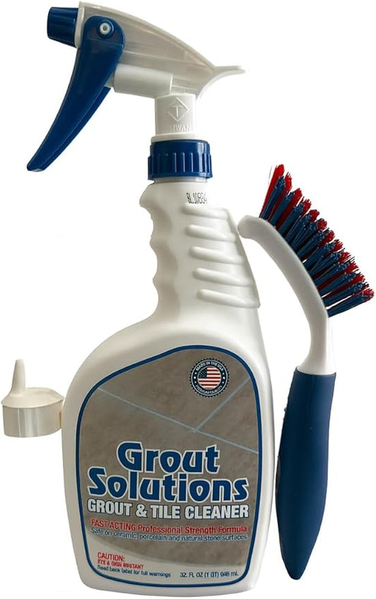 Professional-Grade Grout Cleaner for Tile, Ceramic, Porcelain & Marble – Acid-Free Formula for Safe, Deep Cleaning and Stain Removal