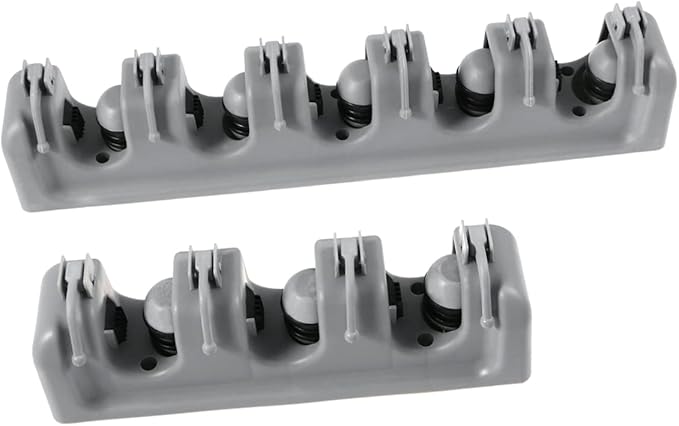Cabilock Ball Slots Hooks Broom Holder Mop Storage Mount for Garden Garage Tool